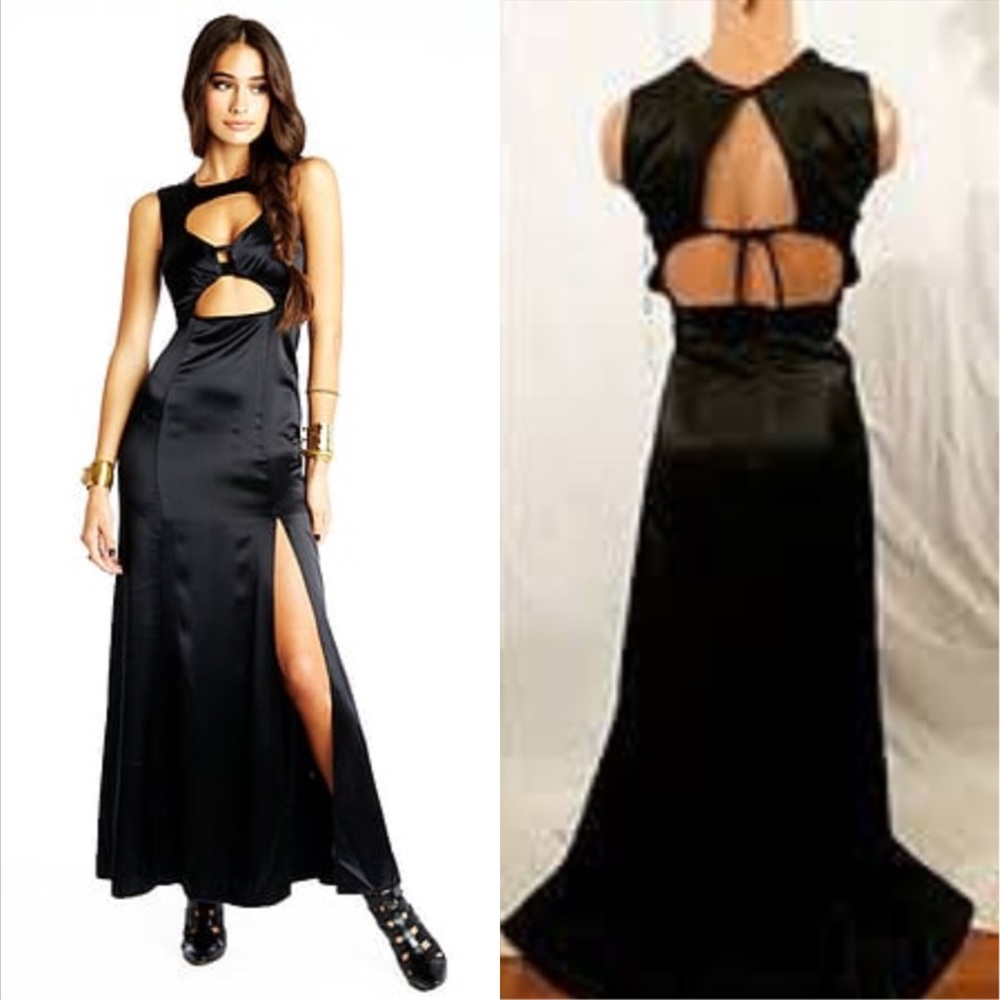🆕 Reformation Tulip Cutout Satin Maxi Dress